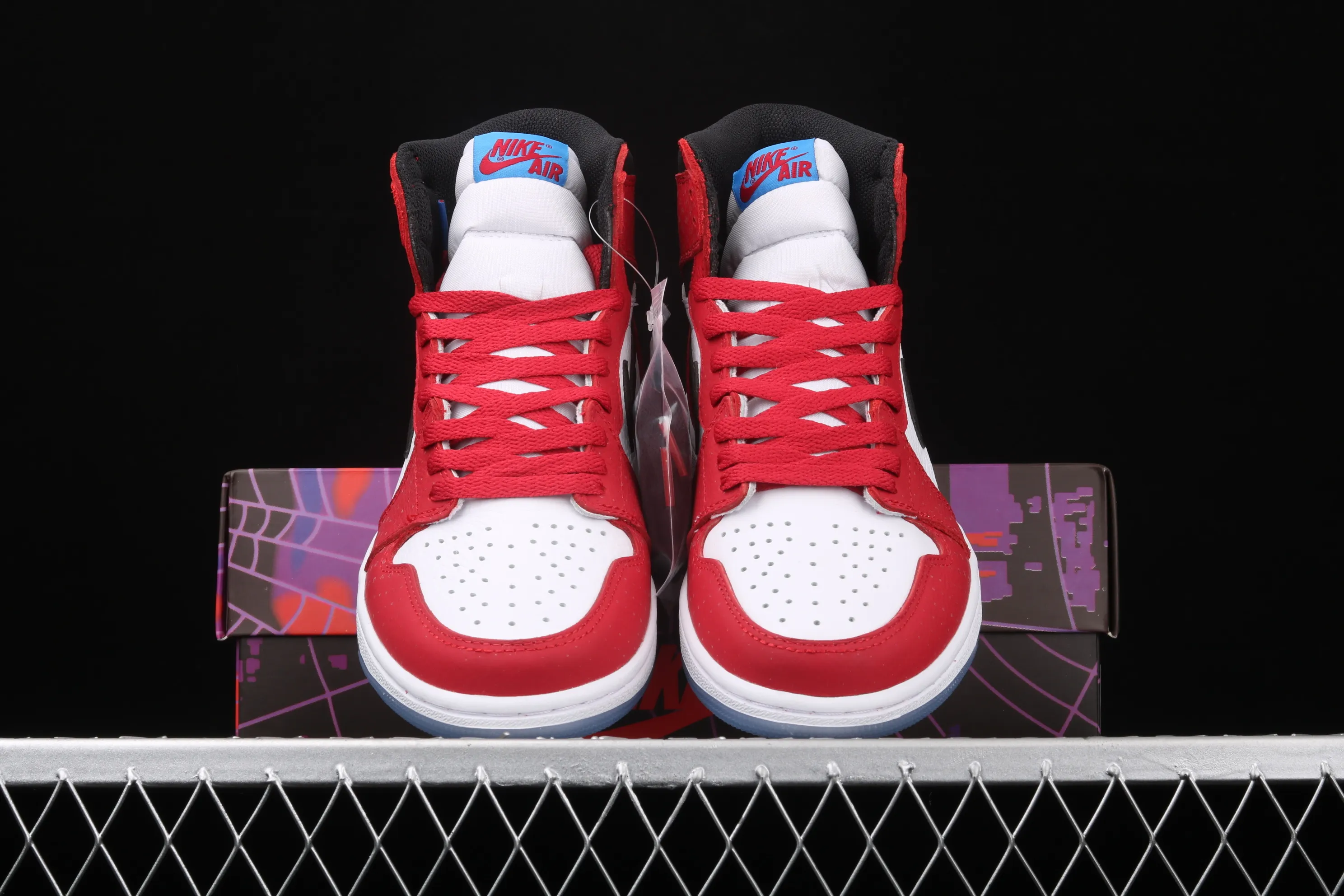 All categories Air Jordan Jordan series basketball shoes Air Jordan 1 High Pure original version Air Jordan 1 Retro High "Chicago Crystal" AJ1 Joe 1 New Chicago Spider-Man 555088-602